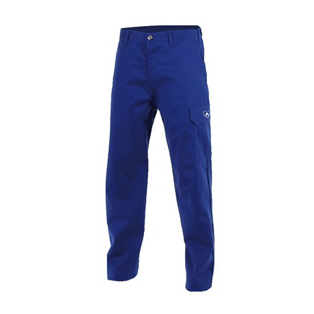Pantalon FR spécial soudeur retardant flamme - Coton traité 335G - Taille XL - Bleu  