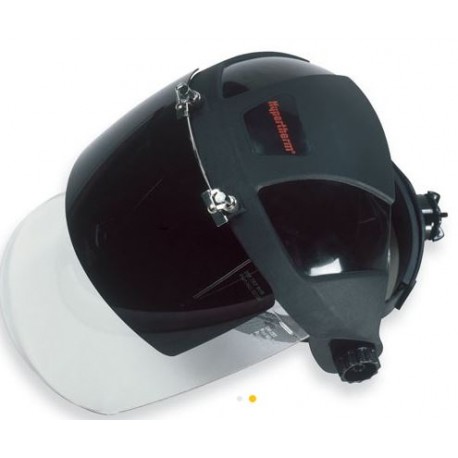 Masque de protection faciale pour soudage plasma - Avec visière basculante - Teinte 6 - Noir et blanc