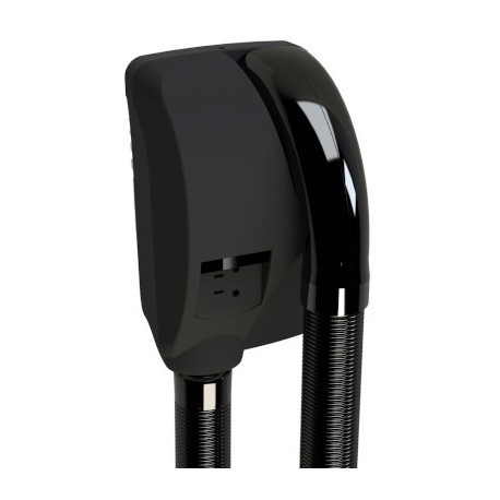 Sèche-cheveux électrique Caraïbe - Avec prise rasoir - Avec timer de sécurité - 1000W - 1 vitesses - Noir