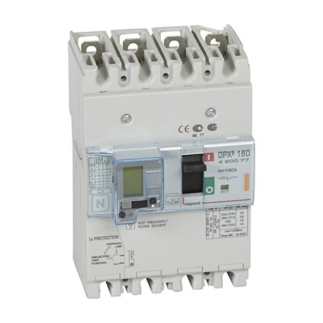 Disjoncteur de puissance différentiel DPX³160 - 25kA - 160A - 4P - Magnétothermique