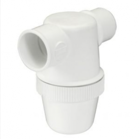 Siphon de lavabo Nicoll - Entrée horizontale - Ø32mm - A coller - PVC - Blanc