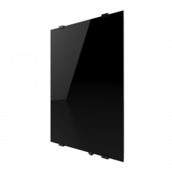 Radiateur vertical connecté à inertie Campaver Select 3.0 Intuis Signature - 1000W - Noir astrakan
