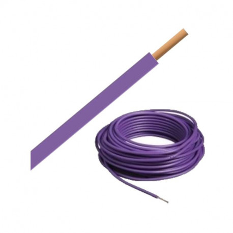 Bobine de Câble H07VU 1,5 mm² - 100 m - Violet