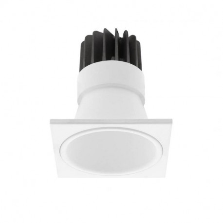 Spot LED encastré basse luminance CURLI 1 RD Indigo - 10W - 3000K - Blanc mat - Dimmable