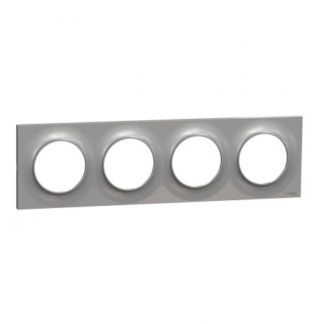 Plaque Odace Styl - Aluminium - Quadruple horizontale / verticale 71mm