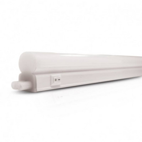 Réglette LED Line Home II Miidex - 9W - 4000°K - 580mm - Blanc - Non dimmable - Avec ampoule - Blanc