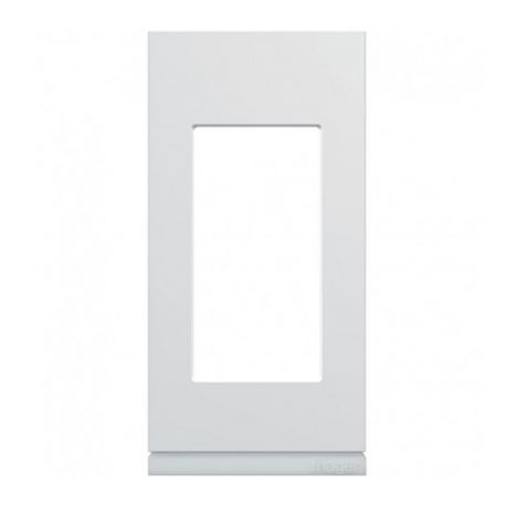 Plaque Hager Gallery - Horizontale - 1 module - Blanc Pure