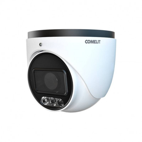 Caméra de vidéosurveillance IP Turret all-in-one Color Up Next Comelit - opt. 2.8-12mm - IR 40m - 4MP@30 fps - 12VCC - Blanc