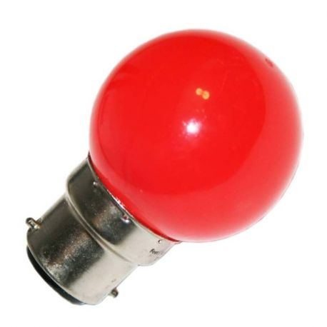 Lampes LED culot B22 230V rouge