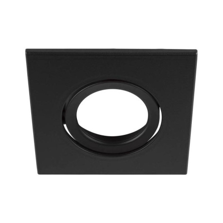 Collerette carrée pour Universal Downlight SLV - Simple - Orientable - 88x88mm - PC - Noir