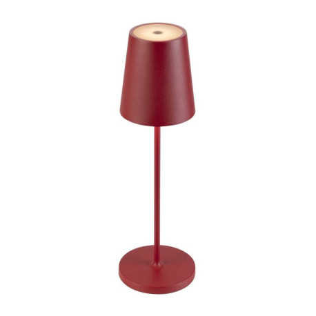 Lampe à poser sans fil VINOLINA TWO SLV - 2W - 2200/2700/3000K - IP65 - Rechargeable - Dimmable - Rouge