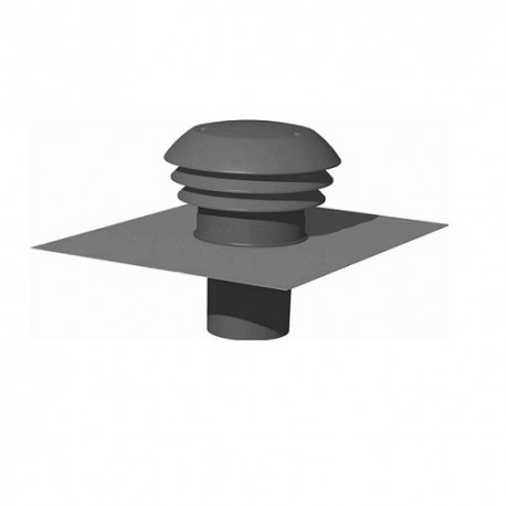 Chapeau de toiture plastique CPR160 - ø160 mm - Ardoise