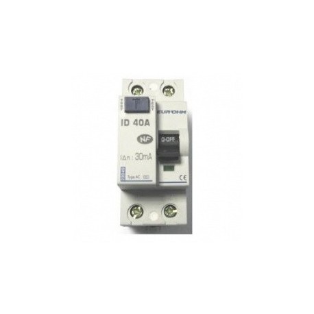 Interrupteur différentiel 1P+N - 40 A / 30 mA