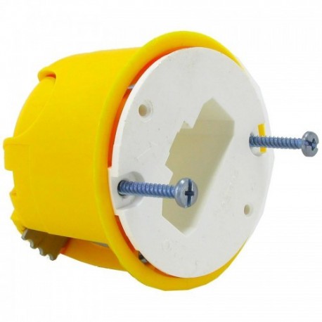 Boîte luminaire Batibox pour applique à bornes auto - cloison sèche profondeur 50 mm