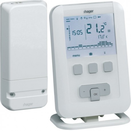 Kit thermostat d'ambiance programmable EK560 + récepteur -