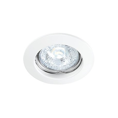 Spot encastré fixe Fixo - GU10 - 50W - Rond - Aluminium blanc - Sans ampoule - Non dimmable
