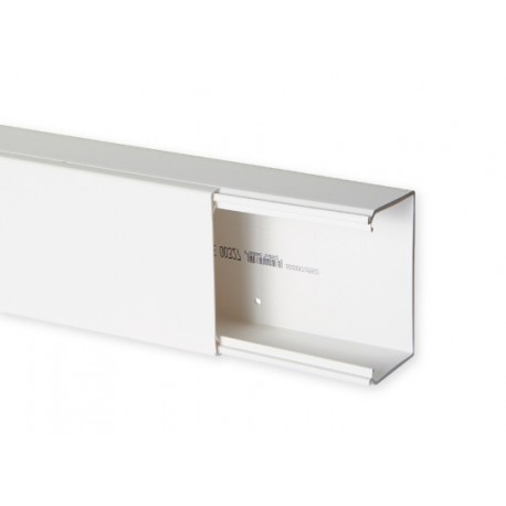Goulotte de distribution TA-E 100x60mm - Barre de 2m - 1 compartiment - Blanc