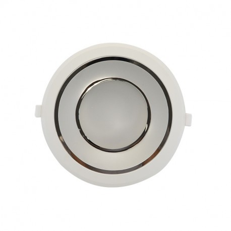 Spot encastré Downlight LED - 25W - Rond - Ø230mm - 6000°K - Blanc