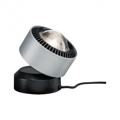Lampe à poser LED Aldan - 3,5W - 2700K - 400lm - Dimmable - Noir/Alu brossé 