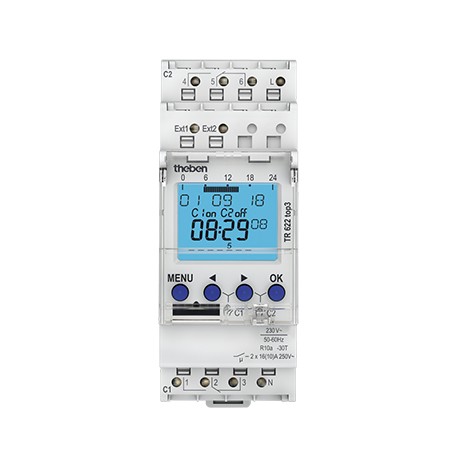 Horloge programmable digitale TR 622 top3 - 2 canaux - Blanc