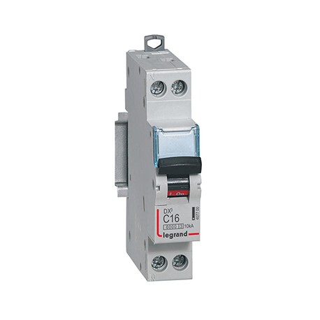 Disjoncteur DX³6000 - 16A - 1P+N - Courbe C - Vis/Vis