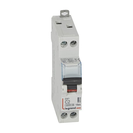 Disjoncteur DX³6000 - 2A - 1P+N - Courbe C - Vis/Vis