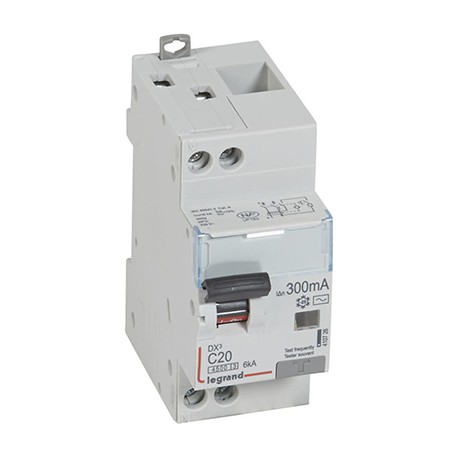 Disjoncteur différentiel DXᶾ 4500 - Vis/vis - 20A - AC - 6kA - 300mA