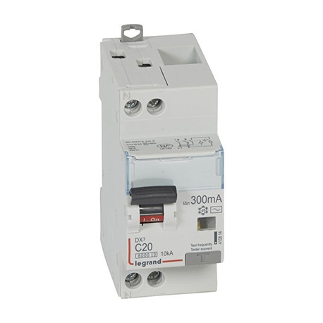 Disjoncteur différentiel DXᶾ 6000 - Vis/vis - 20A - AC - 10kA - 300mA