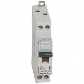 Disjoncteur DX³6000 - 20A - 1P+N - Courbe C - Vis/Vis