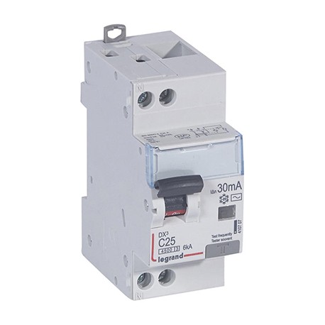 Disjoncteur différentiel DXᶾ 4500 - Vis/vis - 25A - AC - 6kA - 30mA