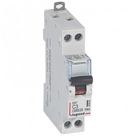 Disjoncteur DX³6000 - 3A - 1P+N - Courbe C - Vis/Vis