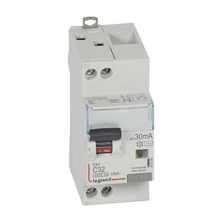 Disjoncteur différentiel DXᶾ 6000 - Vis/vis - 32A - AC - 10kA - 30mA