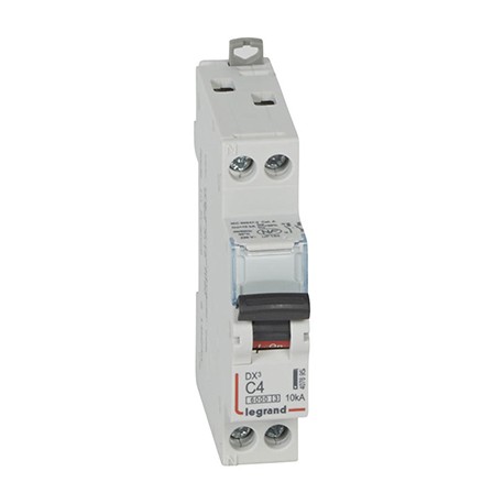Disjoncteur DX³6000 - 4A - 1P+N - Courbe C - Vis/Vis