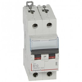 Disjoncteur DX³6000 - 10A - 2P - Courbe B - Vis/Vis