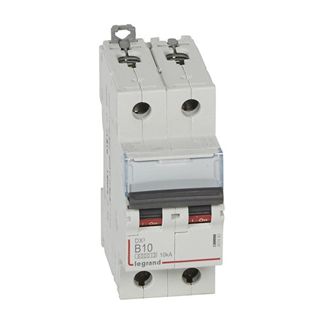 Disjoncteur DX³6000 - 10A - 2P - Courbe B - Vis/Vis