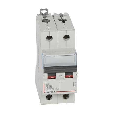 Disjoncteur DX³6000 - 16A - 2P - Courbe B - Vis/Vis