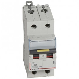 Disjoncteur DX³25kA - 10A - 2P - Courbe C - Vis/Vis
