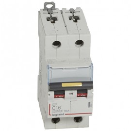 Disjoncteur DX³10000 - 16A - 2P - Courbe C - Vis/Vis