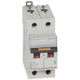 Disjoncteur DX³25kA - 16A - 2P - Courbe C - Vis/Vis