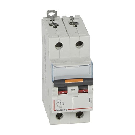 Disjoncteur DX³25kA - 16A - 2P - Courbe C - Vis/Vis