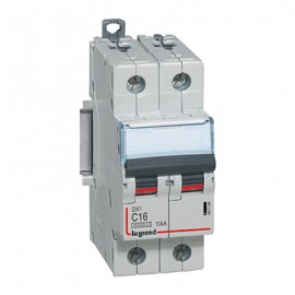 Disjoncteur DX³6000 - 16A - 2P - Courbe C - Vis/Vis
