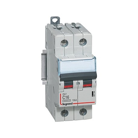 Disjoncteur DX³6000 - 16A - 2P - Courbe C - Vis/Vis