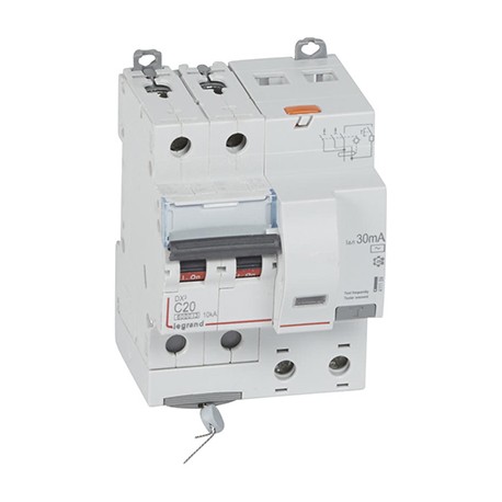 Disjoncteur différentiel DXᶾ 6000 - Vis/vis - 20A - AC - 10kA - 30mA