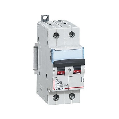 Disjoncteur DX³6000 - 20A - 2P - Courbe C - Vis/Vis