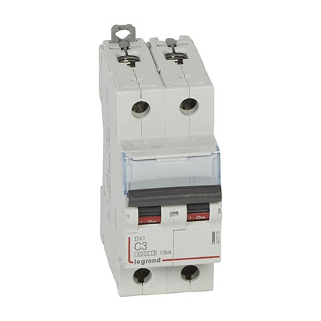 Disjoncteur DX³6000 - 3A - 2P - Courbe C - Vis/Vis