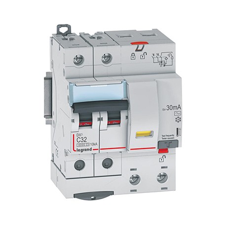 Disjoncteur différentiel DXᶾ 6000 - Vis/vis - 32A - AC - 10kA - 30mA
