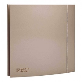 Aérateur Silent Design 100 CZ Champagne - série SWAROVSKI - 8W - 85m³/h - Avec clapet anti-retour