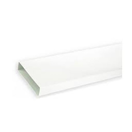 Conduit PVC rigide rectangulaire TPR 100 - Conduit extra-plat 55 x 110mm - Longueur 1,5m