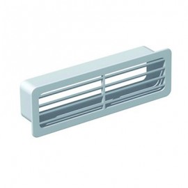 Grille extérieure GER pour conduit PVC rigide - Extra-plat 55 x 220 mm