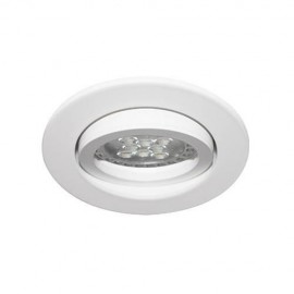 Spot encastré rond orientable ALA1013 RX Indigo - 10W - GU10 - Blanc mat